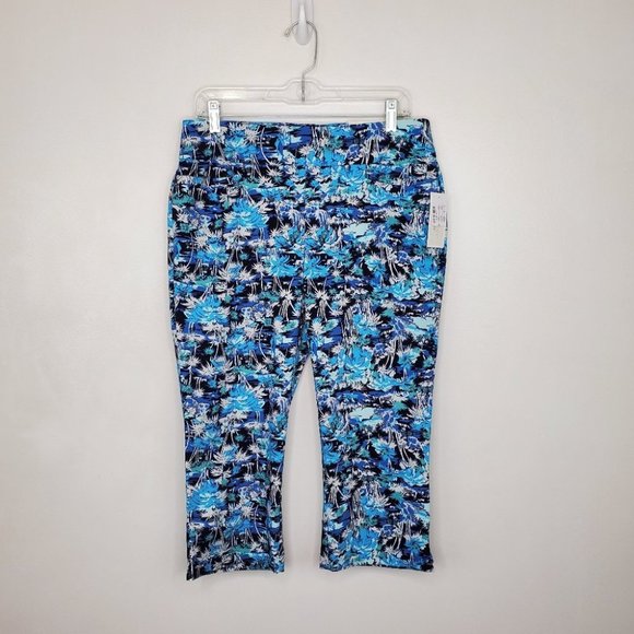 Christopher & Banks Signature Slimming Tropical Crop Pant, NWT, Size 8 Average - Picture 1 of 15